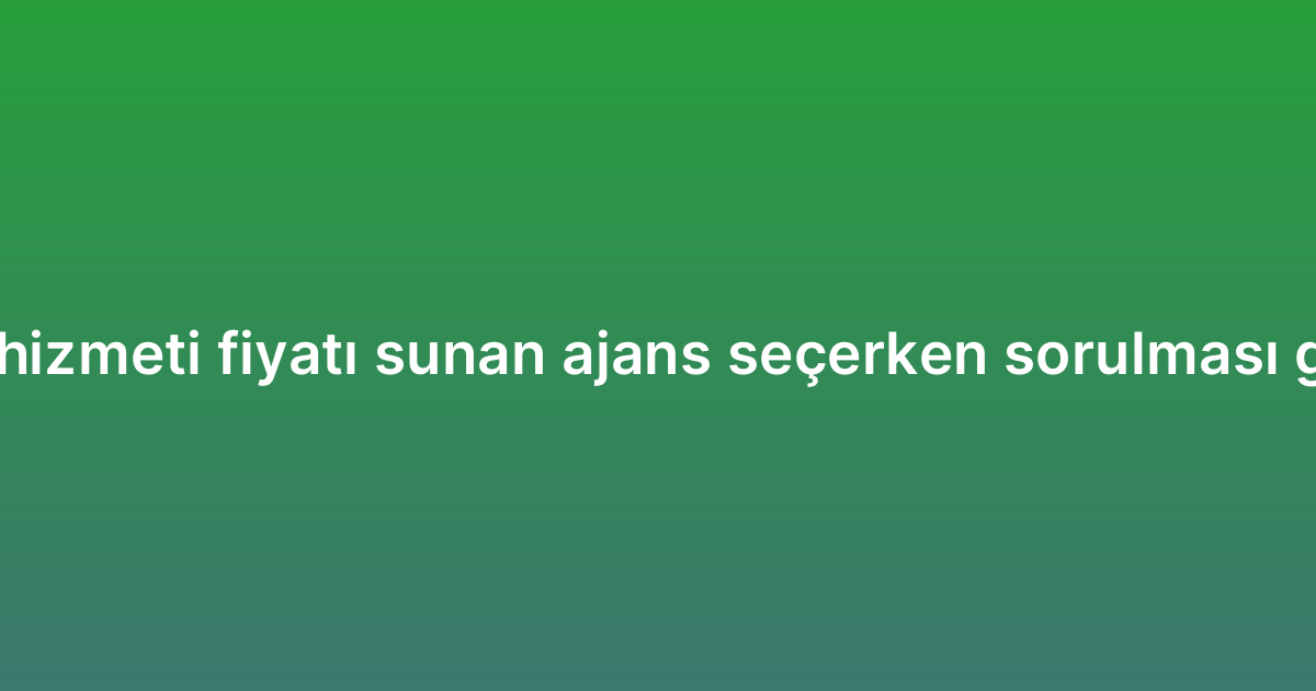 Kurumsal SEO hizmeti fiyatı sunan ajans seçerken sorulması gereken sorular